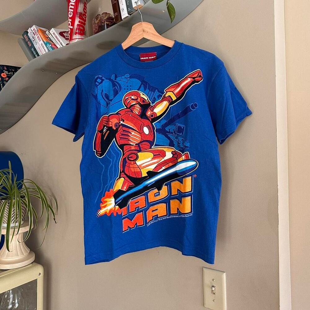 Vintage 2008  Iron Man Surfing Kids Shirt